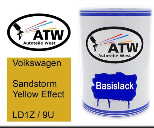 Volkswagen, Sandstorm Yellow Effect, LD1Z / 9U: 500ml Lackdose, von ATW Autoteile West.